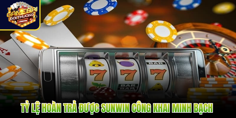Tỷ lệ hoàn trả được Sunwin công khai minh bạch 